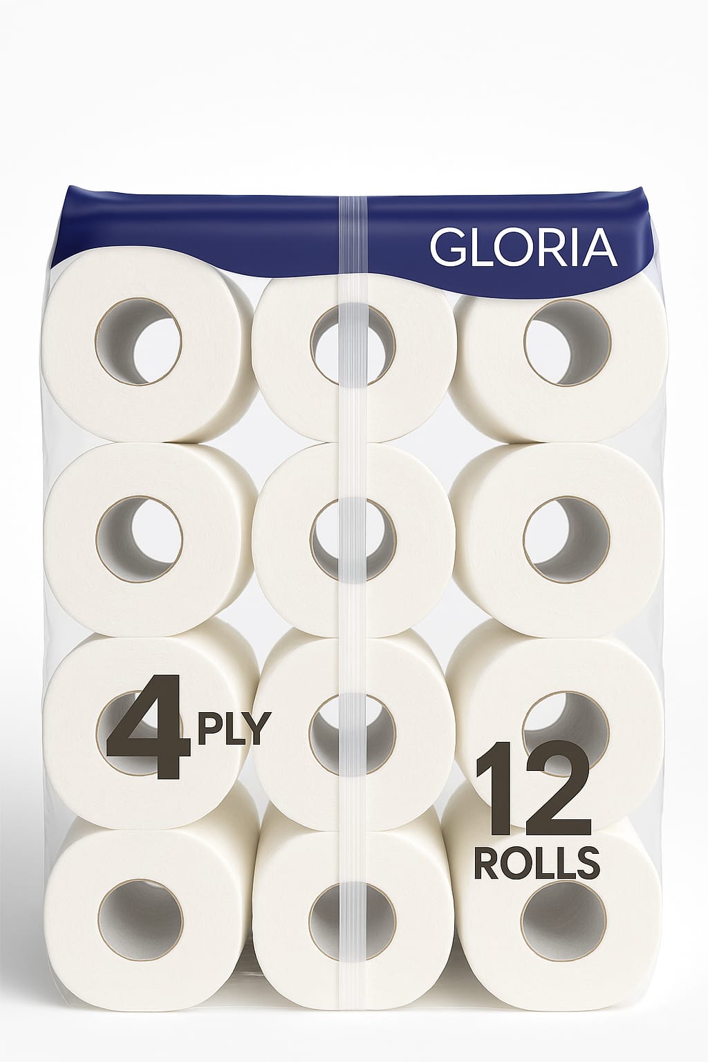 Gloria 4- Ply Toilet Paper Tissue Roll Family Pack