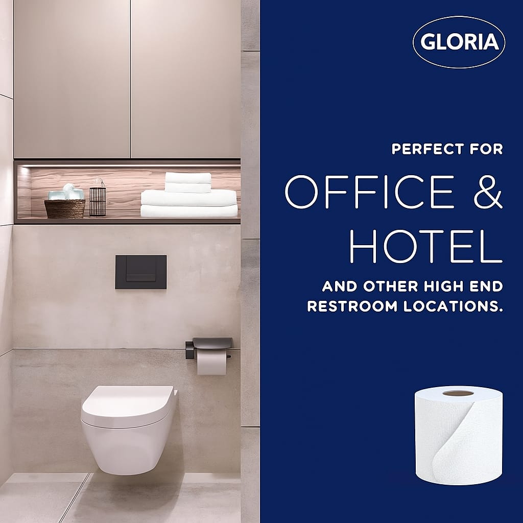 Gloria 4- Ply Toilet Paper Tissue Roll Family Pack