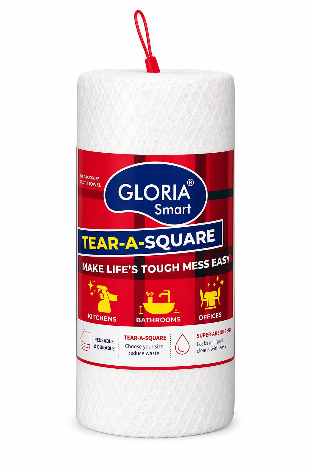 Gloria 3 - Ply Paper Towel , Multipurpose -152 Strong Sheets